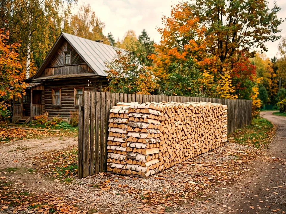 Дуб + укладка в дровник, Ступино, проезд Ягодная, 34Д